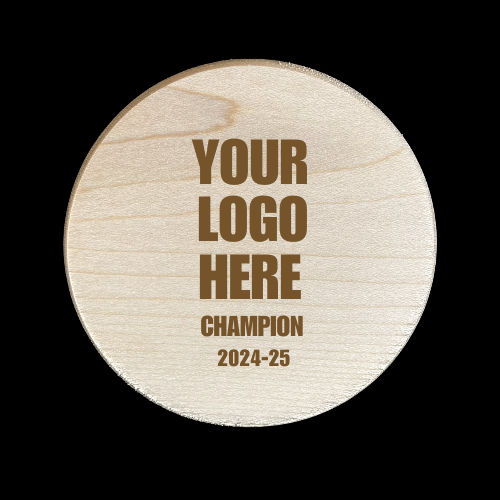 Custom Puck - Logo and  Champion
