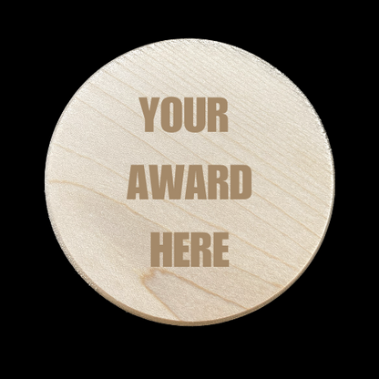 Custom Puck - Logo with Award
